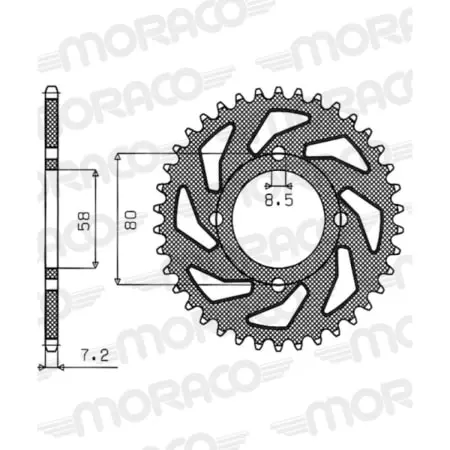Couronne Supersprox Jtr810-42 1-2058-42 50-15006-42