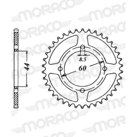 Couronne Supersprox Rfe-832:40-Blk Jtr832-40 50-13003-40