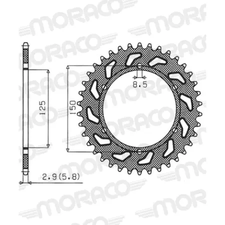 Couronne Superprox Stealth 990.4:45 Or