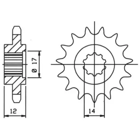 Pignon Supersprox 50-43001-14