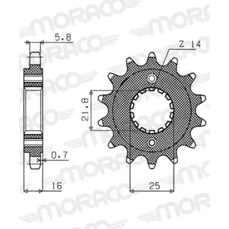 Pignon Supersprox PSB50-32082-15 38015 Jtf736.15