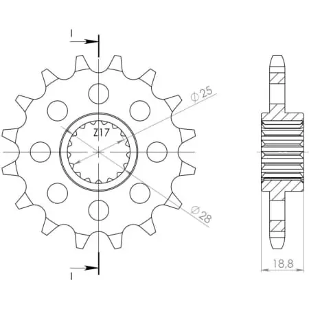 Pignon Supersprox PSBCst-704:15 50-29020-15 42215 61600-15