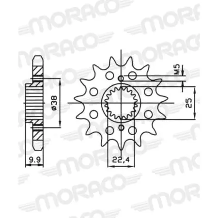 Pignon Supersprox PSBCst-827:15 50-32152-15S Jtf403.15