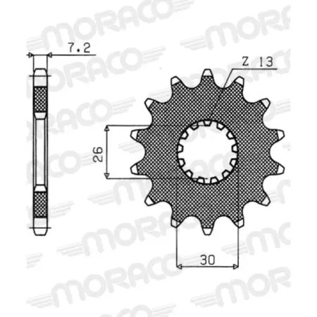 Pignon Supersprox PSB50-29030-16