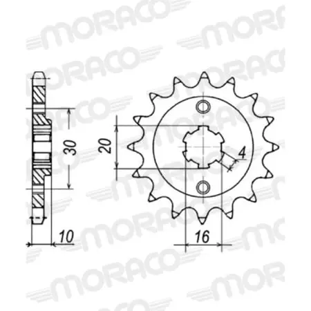 Pignon Supersprox Cst-711:14 50-32059-14