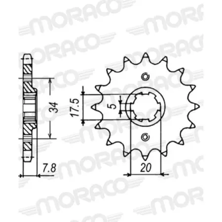 Pignon Supersprox 50-32125-16