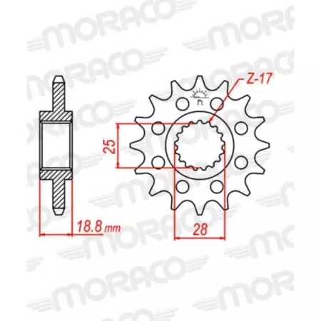Pignon Supersprox PSBCst-705:15 Jtf705.15