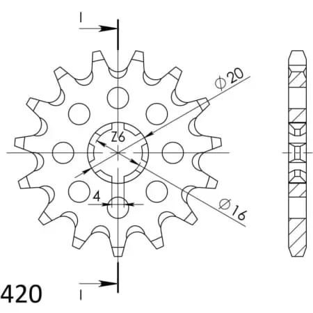 Pignon Supersprox PSBCst-546:15 50-13007-15S 30100-15