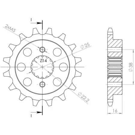 Pignon Supersprox PSBCst-736:15 50-32069-15 38915 52604-15