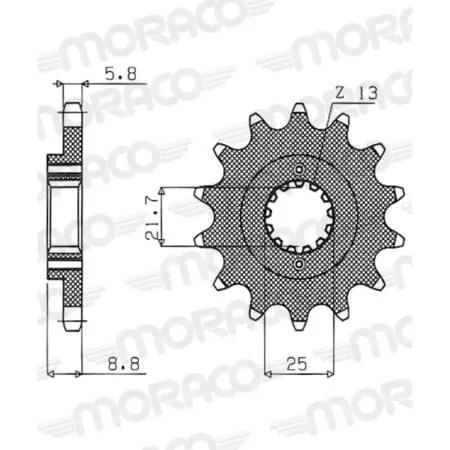 Pignon Supersprox PSBCst-512:14.2 50-32002-14 Jtf512.14 Jtf512.14
