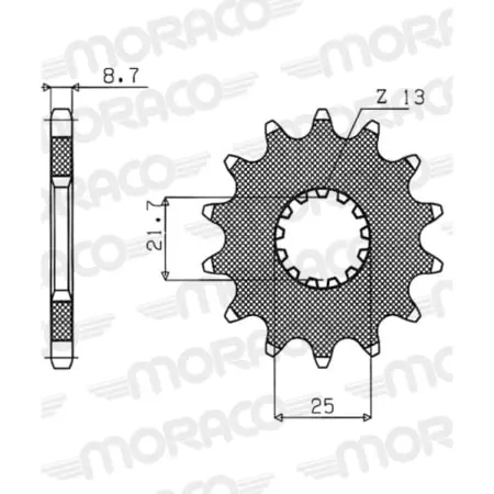 Pignon Supersprox PSB50-27001-16 Jtf440.16