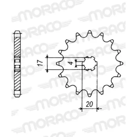 Pignon Supersprox PSB50-13011-12 Jtf429.12