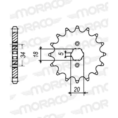 Pignon Supersprox 50-15014-13