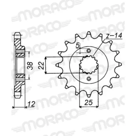 Pignon Supersprox 50-32083-15 Jtf495.15
