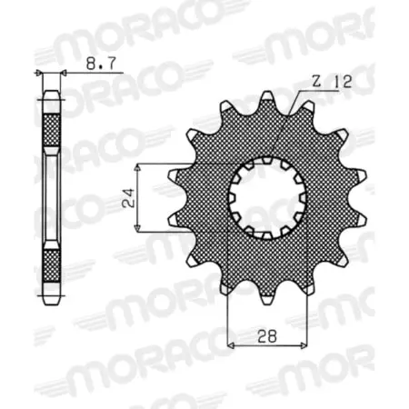 Pignon Supersprox PSB50-35009-15 Jtf517.15