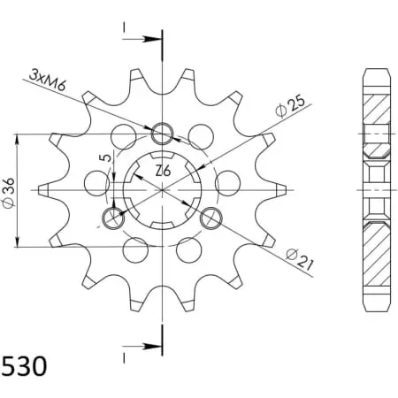Pignon Supersprox Cst-424:16 Jtf424.16