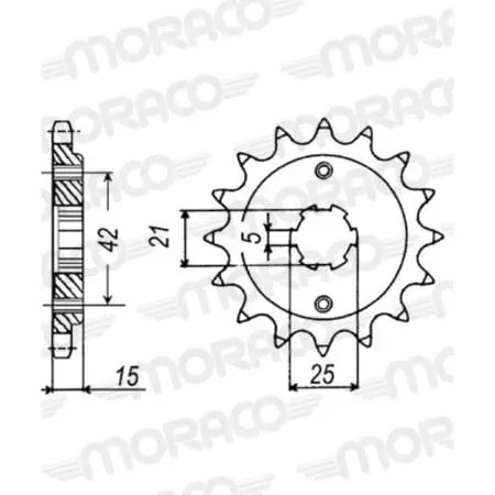 Pignon Supersprox 50-35019-15