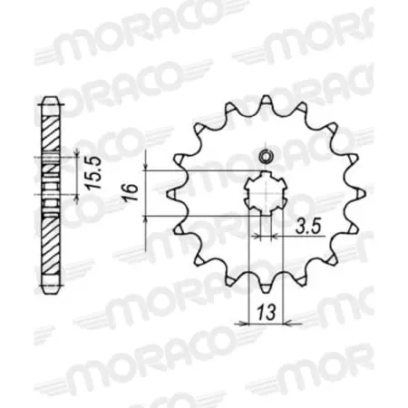 Pignon Supersprox 50-15009-13 Jtf542.13