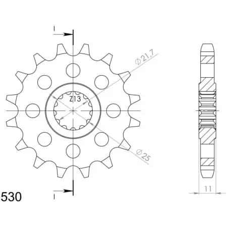 Pignon Supersprox PSBCst-580:16 50-35017-16 51916 21602-16