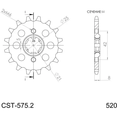 Pignon Supersprox Cst-575:15 31615 Jtf575.15