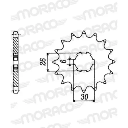 Pignon Supersprox PSB50-35012-16 Jtf568.16