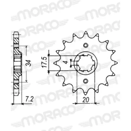 Pignon Supersprox PSB50-32011-13 Jtf266.13