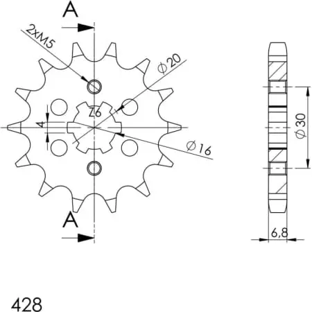 Pignon Supersprox PSBCst-548:14 50-15018-14 21207-14