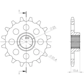 Pignon Supersprox PSBCst-577:15 37215 21504-15