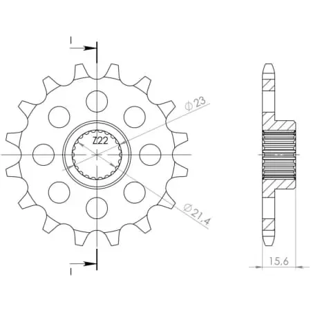 Pignon Supersprox PSBCst-577:15 37215 21504-15