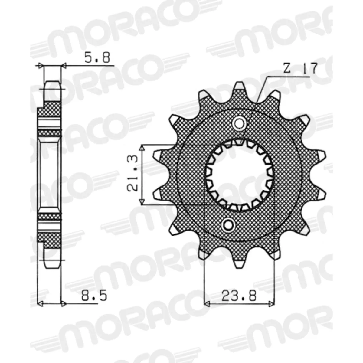 Pignon Supersprox PSB50-32078-14 Jtf1322.14