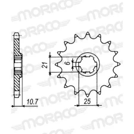 Pignon Supersprox 50-30003-15 Jtf331.15