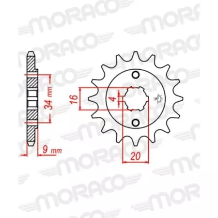 Pignon Supersprox PSBCst-1554:14.2 50-32077-14 Jtf1554.14