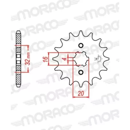 Pignon Supersprox PSBCst-1550:13 50-15044-13 Jtf1550.13