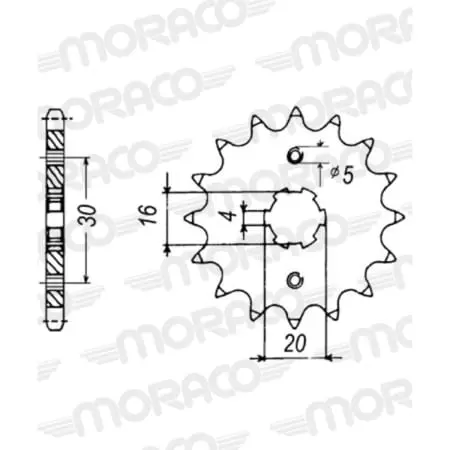 Pignon Supersprox PSBCst-548:13 50-15042-13 Jtf548.13