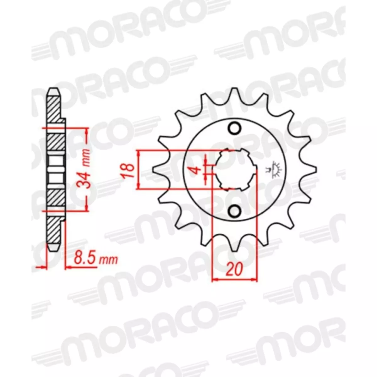 Pignon Supersprox PSBCst-270:12 Jtf270.12