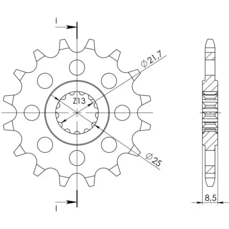 Pignon Supersprox PSBCst-578:15 50-32035-15 Jtf578.15