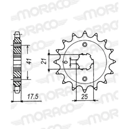 Pignon Supersprox PSB50-29006-14 Jtf294.14