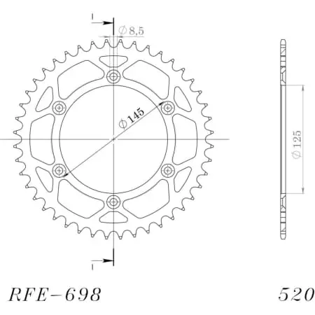 Couronne Supersprox Jtr698-44 50-32097-44