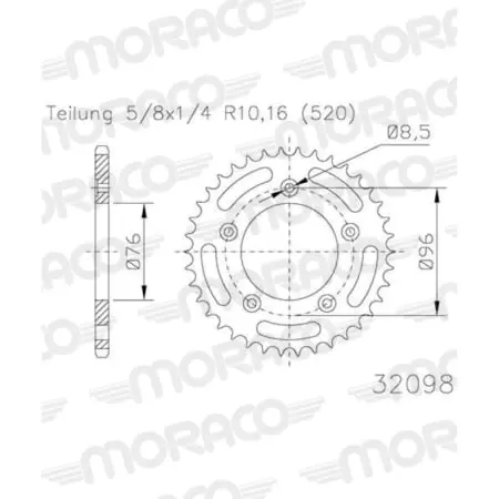 Couronne Supersprox Rfe-6620:38-Blk