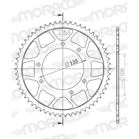 Couronne Supersprox Rfe 1131:60-Blk 50-13030-60