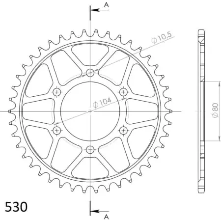 Couronne Supersprox Rfe-488:42-Blk Jtr488-42 1-5353-42