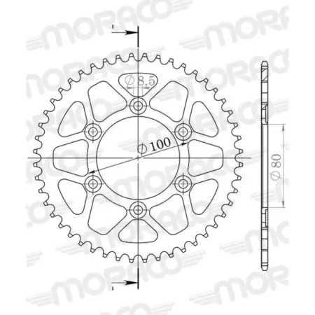 Couronne Supersprox Rfe-1076:48-Blk 50-13022-48