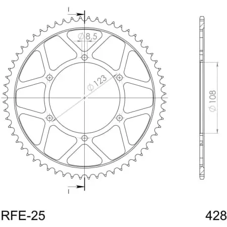 Couronne Supersprox Rfe-25:60-Blk Jtr25-60 50-15082-60