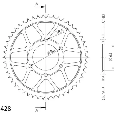 Couronne Supersprox Rfe-471:50-BlkJtr471-50