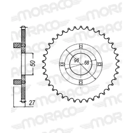 Couronne Supersprox Jtr256-43 50-13005-43