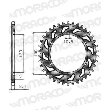 Couronne Supersprox Alu 51-35016-40