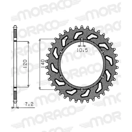 Couronne Supersprox Alu 51-29019-40