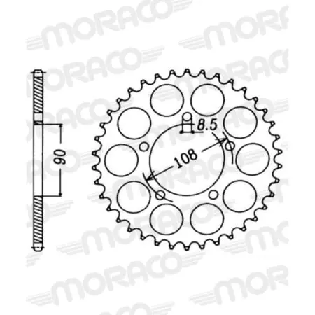 Couronne Supersprox Alu 51-35037-36