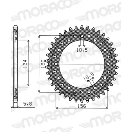 Couronne Supersprox Alu Jta1308-47 51-32202-47