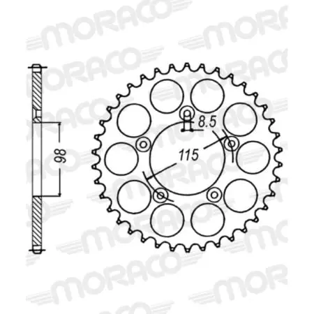 Couronne Supersprox Alu 51-13025-48
